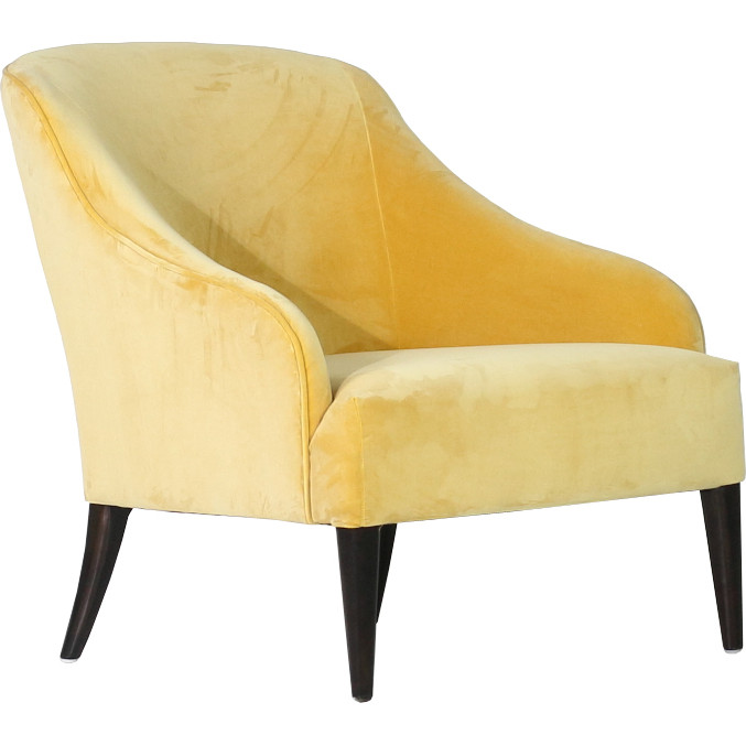Mustard Velvet Accent Chair